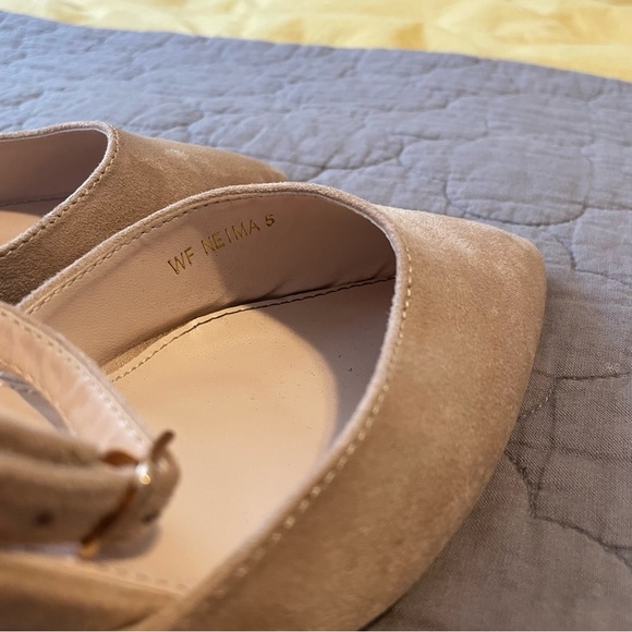 ASOS nude suede heels, wide, size 7.5 - Picture 7 of 13